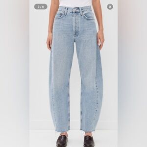 Agolde Luna pieced jean, void